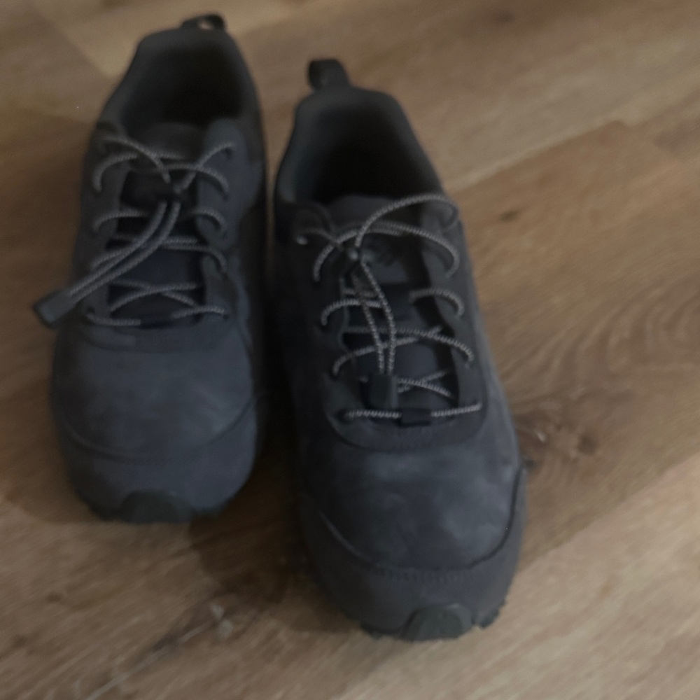 Men's Gray Terrace Slope Leather Hiking  Shoes